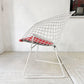 ノル Knoll ビンテージ ダイヤモンドチェア Diamond Chair ハリー ベルトイア Harry Bertoia ホワイトフレーム シートパッド付 ミッドセンチュリー ★