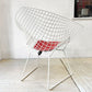 ノル Knoll ビンテージ ダイヤモンドチェア Diamond Chair ハリー ベルトイア Harry Bertoia ホワイトフレーム シートパッド付 ミッドセンチュリー ★