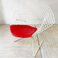 ノル Knoll ビンテージ ダイヤモンドチェア Diamond Chair ハリー ベルトイア Harry Bertoia ホワイトフレーム シートパッド付 ミッドセンチュリー ★