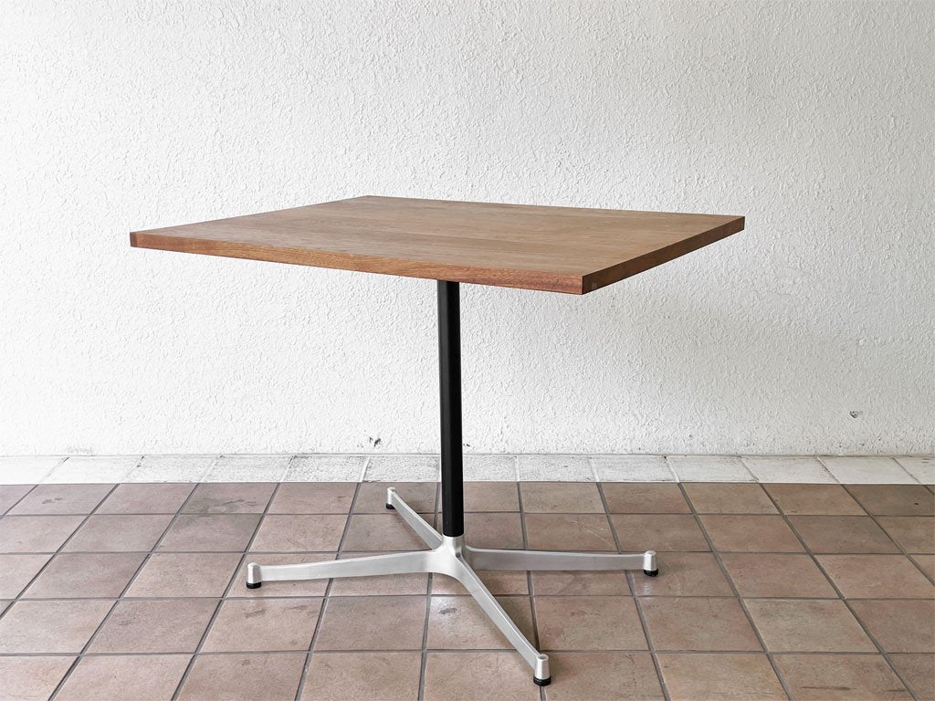 グリニッチ greeniche カフェテーブル Cafe Table 900×700 ウォールナット材 Xレッグ ミッドセンチュリースタイル 定価78,000円 ◇