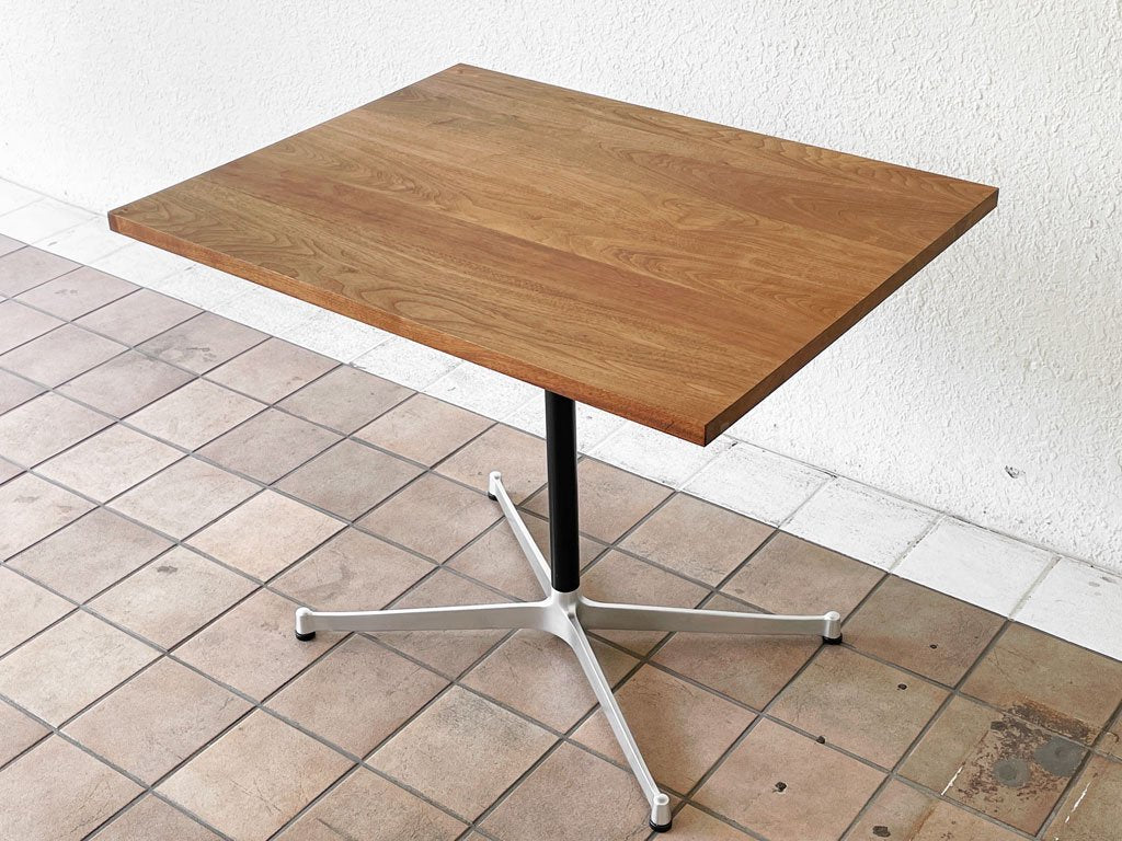 グリニッチ greeniche カフェテーブル Cafe Table 900×700 ウォールナット材 Xレッグ ミッドセンチュリースタイル 定価78,000円 ◇