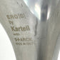 カルテル Kartell エロエス ERO S ダイニングチェア クリスタル 1本脚 回転式 フィリップスタルク Philippe Starck スペースエイジ イタリアンモダン 希少廃番 ●