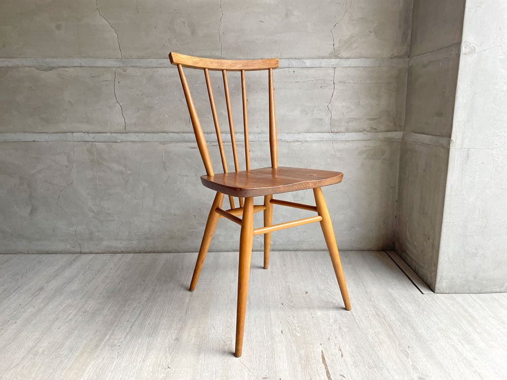 アーコール Ercol スティックバックチェア スピンドルチェア エルム×ビーチ材 UKビンテージ 60's Vintage 英国家具 ♪