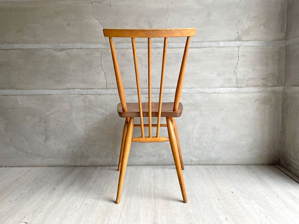 アーコール Ercol スティックバックチェア スピンドルチェア エルム×ビーチ材 UKビンテージ 60's Vintage 英国家具 ♪