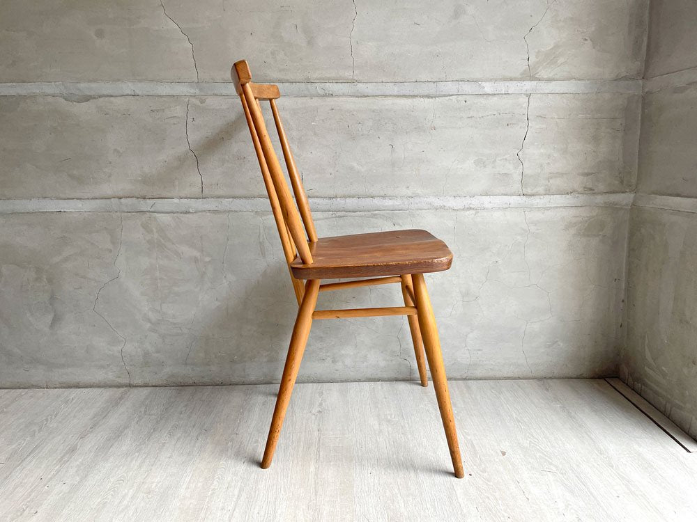 アーコール Ercol スティックバックチェア スピンドルチェア エルム×ビーチ材 UKビンテージ 60's Vintage 英国家具 ♪