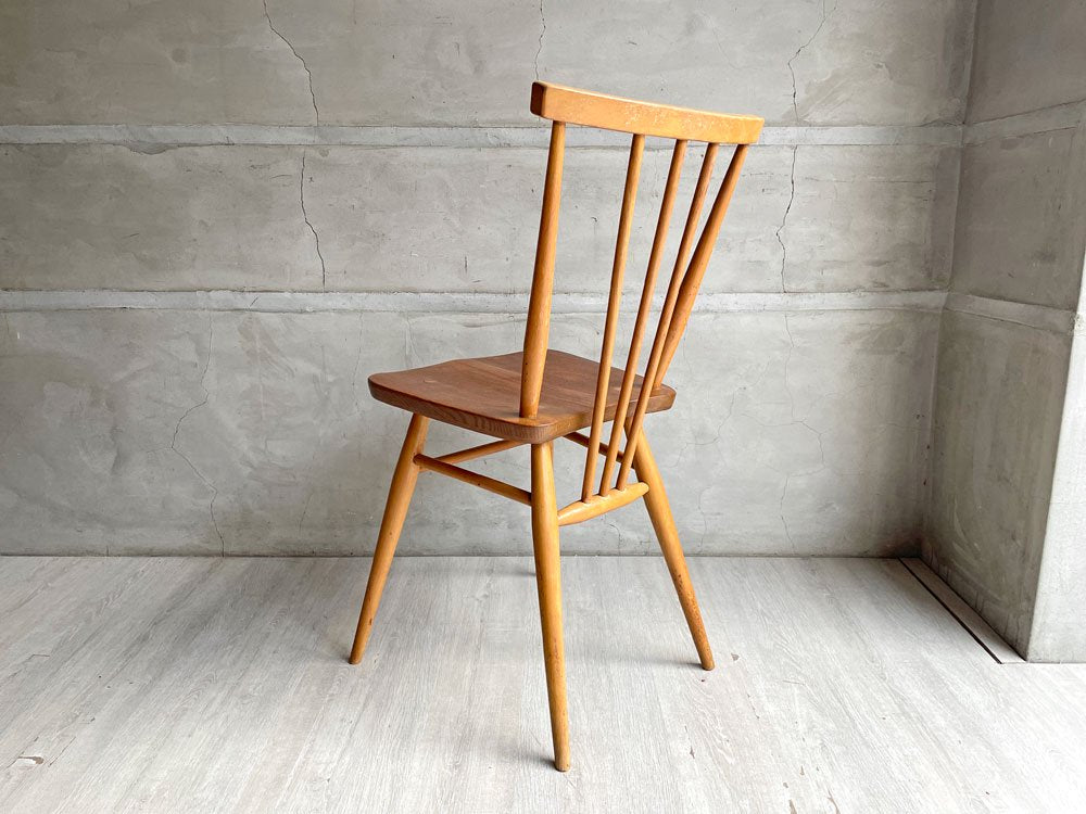 アーコール Ercol スティックバックチェア スピンドルチェア エルム×ビーチ材 UKビンテージ 60's Vintage 英国家具 ♪