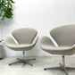 スワンチェア SWAN CHAIR ラウンジチェア アルネ・ヤコブセン Arne Jacobsen ベージュ系 ファブリック オートターン リプロダクト デンマークデザイン  B ●