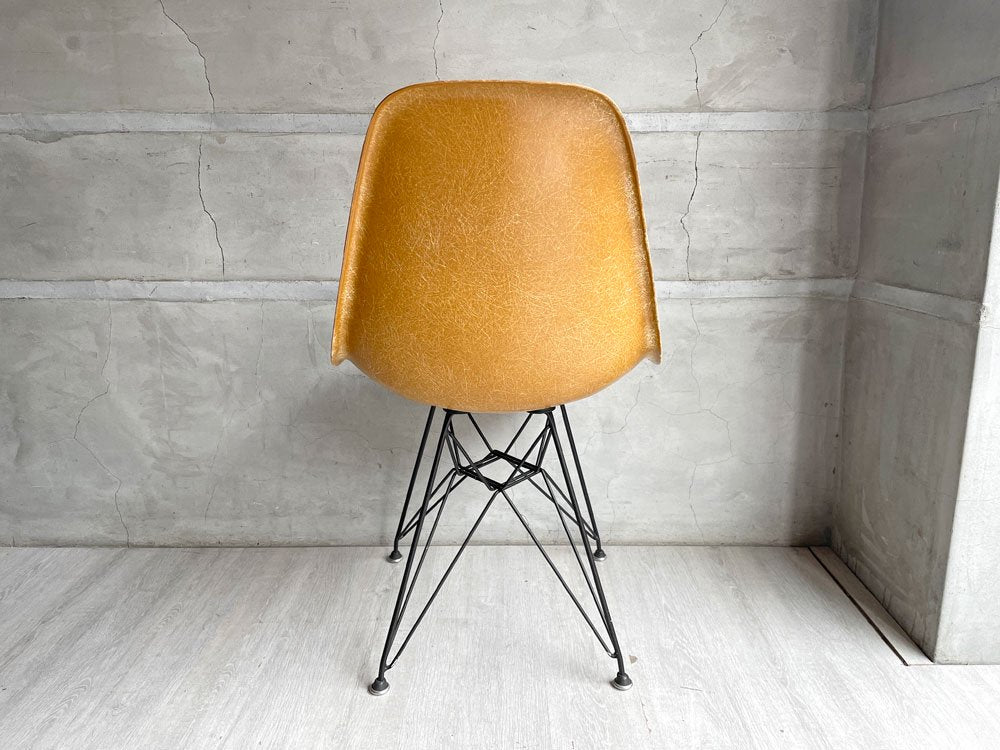 ハーマンミラー Herman Miller サイドシェルチェア セカンド 2nd vintage オークルダーク エッフェルベース イームズ ミッドセンチュリー ♪