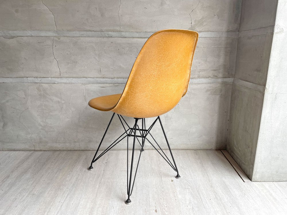 ハーマンミラー Herman Miller サイドシェルチェア セカンド 2nd vintage オークルダーク エッフェルベース イームズ ミッドセンチュリー ♪