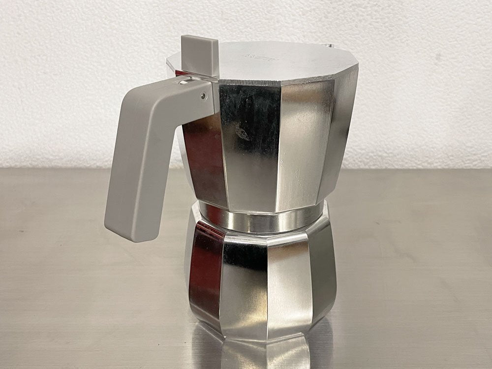 アレッシィ ALESSI ニューモカ NEW MOKA エスプレッソメーカー 6cup 300ml アルミニウム イタリア ◇