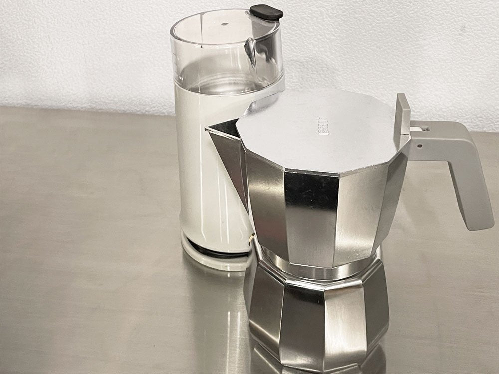 アレッシィ ALESSI ニューモカ NEW MOKA エスプレッソメーカー 6cup 300ml アルミニウム イタリア ◇