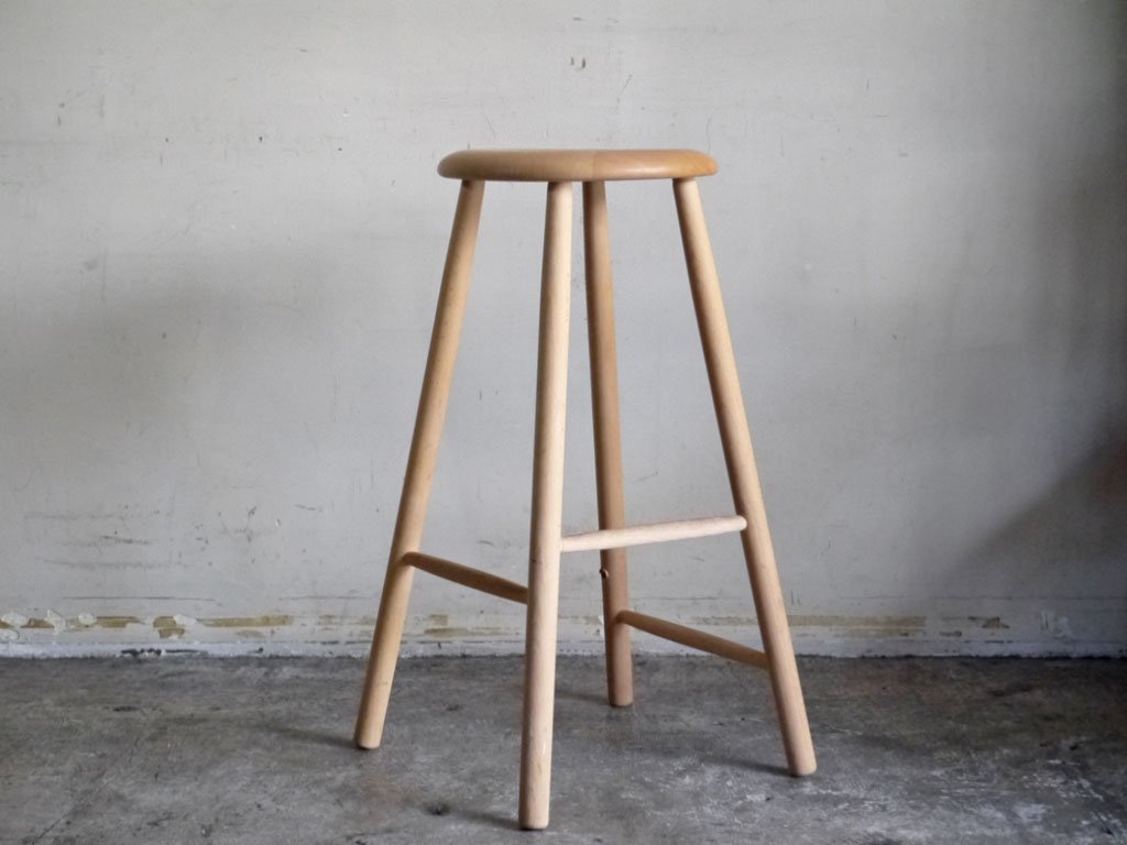 ツァイワールファブリッケン Traevarefabrikken ノルディックスツール L Nordic Stool ビーチ材 花台 北欧 デンマーク 現状品 ■