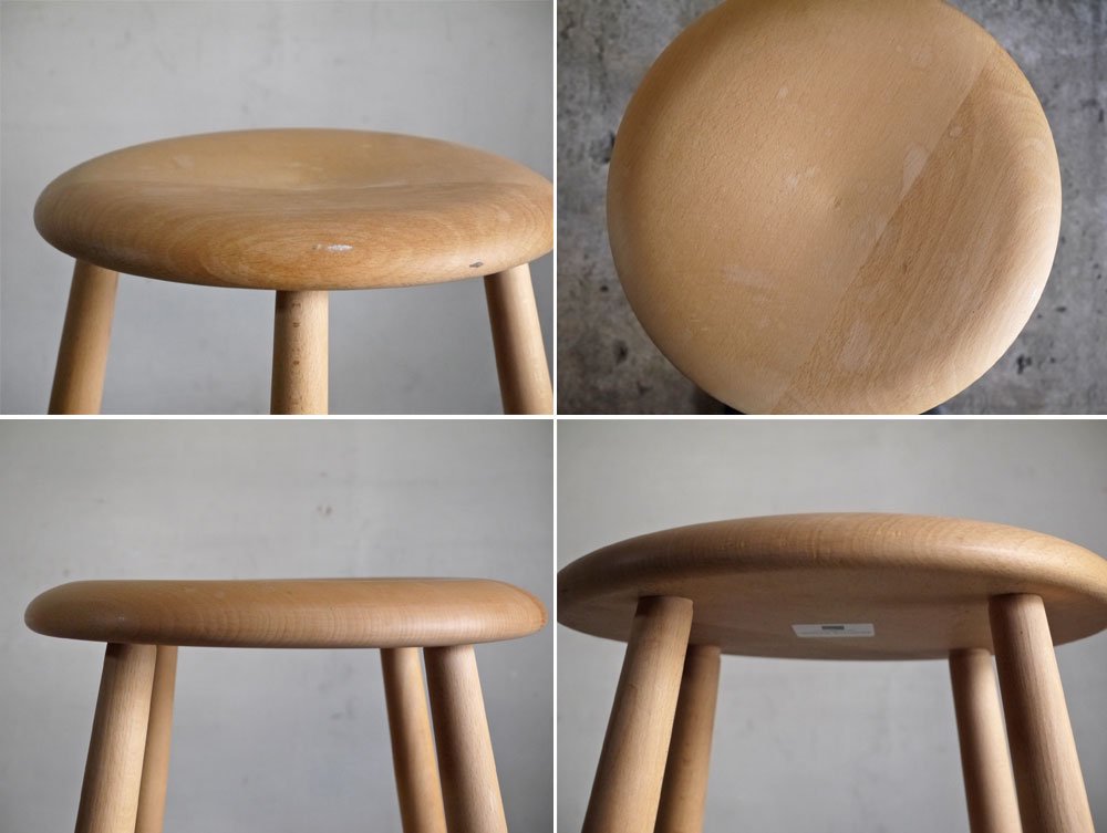 ツァイワールファブリッケン Traevarefabrikken ノルディックスツール L Nordic Stool ビーチ材 花台 北欧 デンマーク 現状品 ■