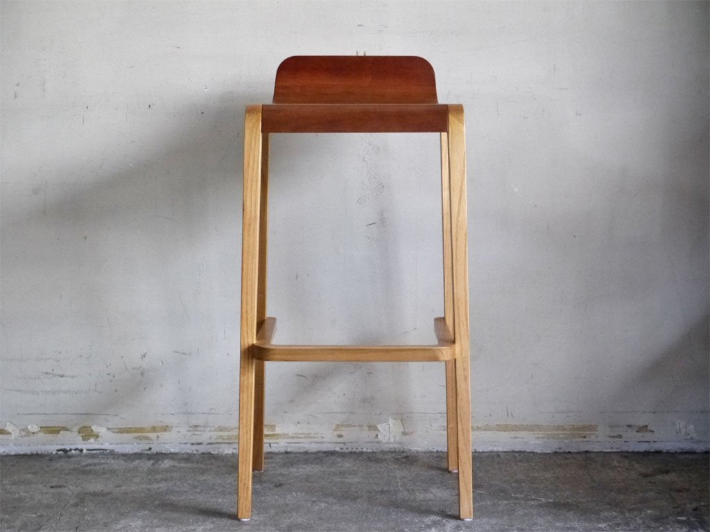 宮崎椅子製作所 メジ カウンターチェア meji counter chair チェリー材×オーク材 森本千聖デザイン ■