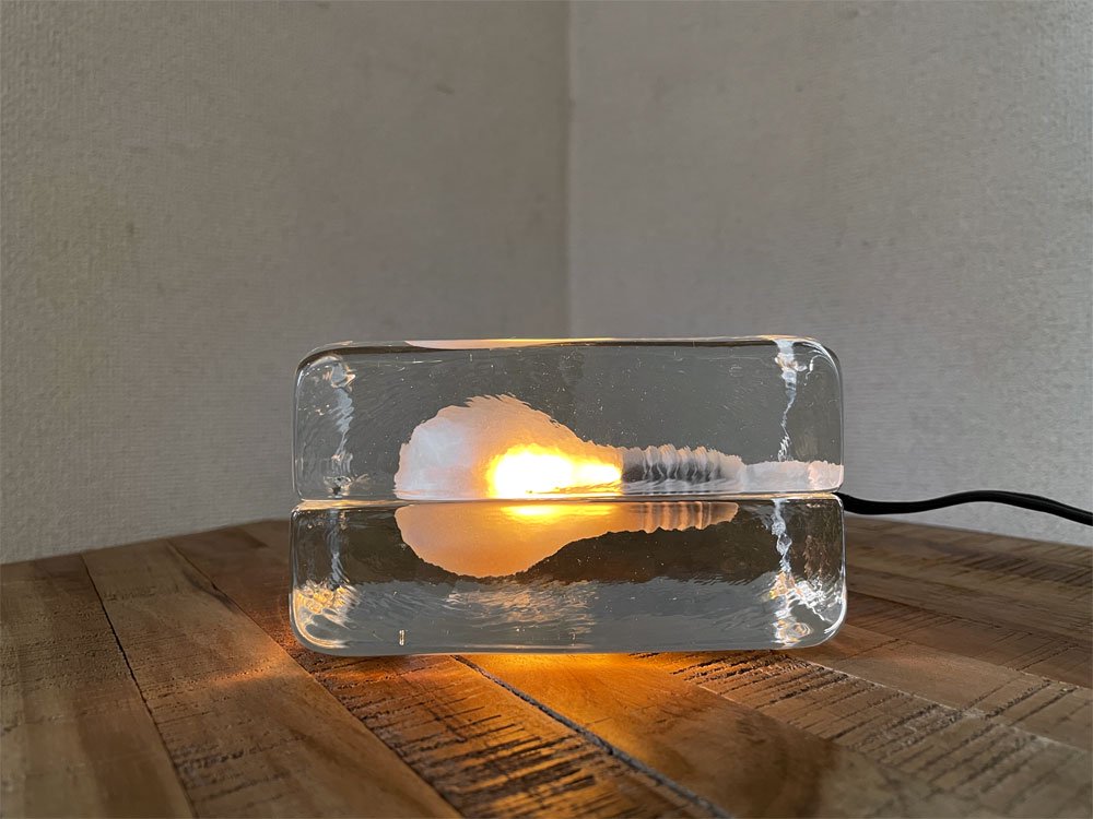 デザインハウスストックホルム DESIGN HOUSE Stockholm ブロックランプ ミニ BLOCK LAMP MINI クリア W12cm ハッリ・コスキネン 定価￥38,500- ◎