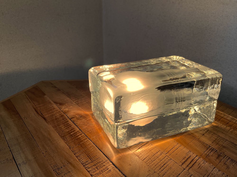 デザインハウスストックホルム DESIGN HOUSE Stockholm ブロックランプ BLOCK LAMP Lサイズ クリア W16cm ハッリ・コスキネン 定価￥49,500- ◎