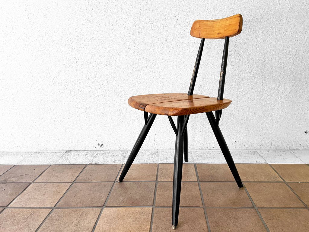 ラウカンプー Laukaan puu ピルッカ チェア pirkka chair ダイニングチェア パイン材 イルマリ・タピオヴァーラ 1950-60s フィンランド 北欧ビンテージ ◇