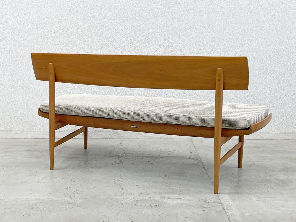 カリモク karimoku CU72シリーズ ダイニング ベンチ Dining bench 食堂椅子 CU7253 3人掛 長椅子 チェリー材 21万 〓