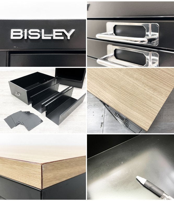 ビスレー BISLEY ベーシック BASICシリーズ 29/8 A4キャビネット マルチ収納ケース BA3/CD キャビネット デスクキャビネット メラミン天板 デスクセット 両袖机 英国 ●