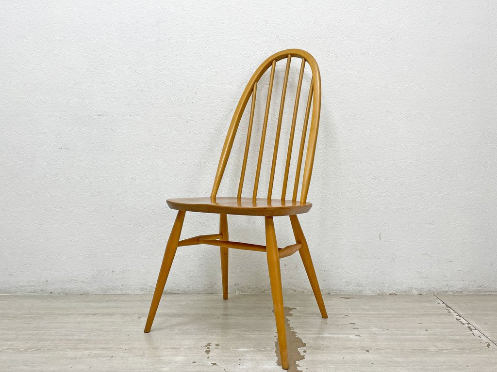 アーコール Ercol クエーカー チェア ダイニングチェア UKビンテージ エルム×ビーチ材 ナチュラル 英国家具 ●