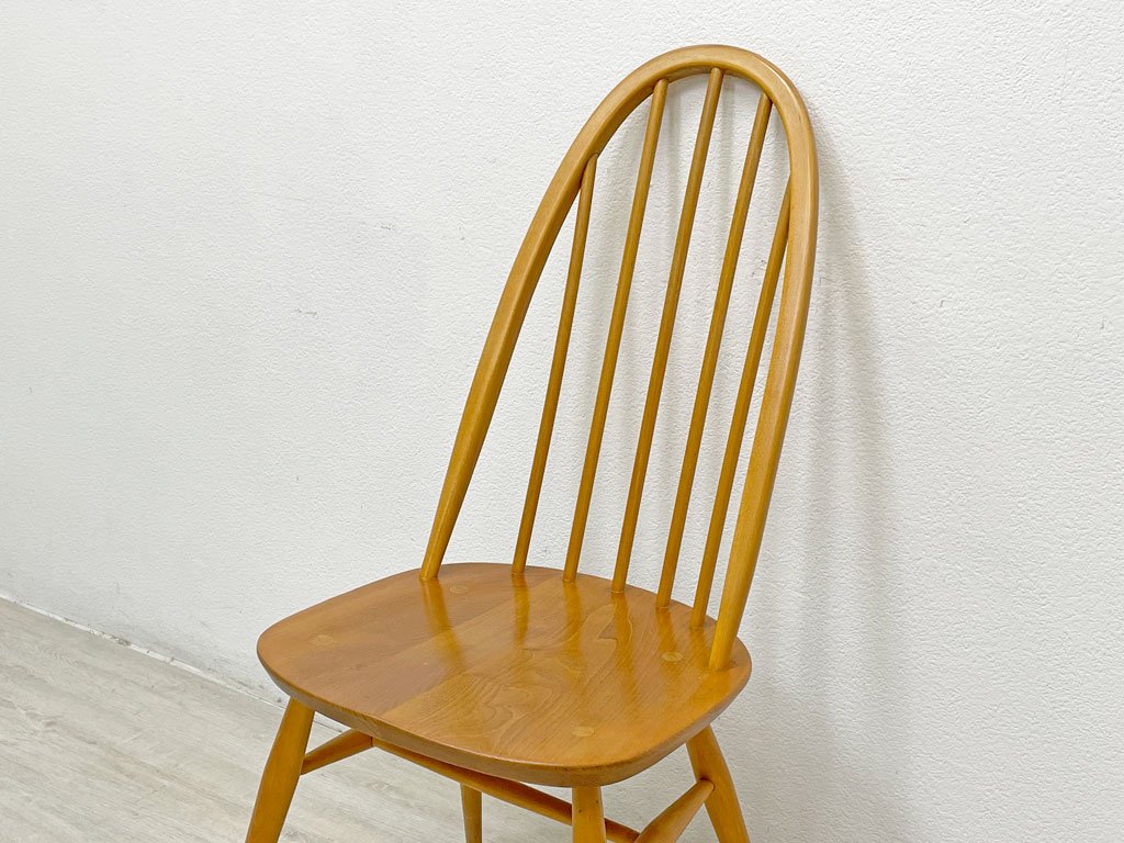 アーコール Ercol クエーカー チェア ダイニングチェア UKビンテージ エルム×ビーチ材 ナチュラル 英国家具 ●