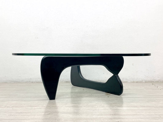 イサムノグチ Isamu Noguchi コーヒーテーブル Coffee Table ガラス天板厚20mm リプロダクト品 デザイナーズ家具 名作  ●