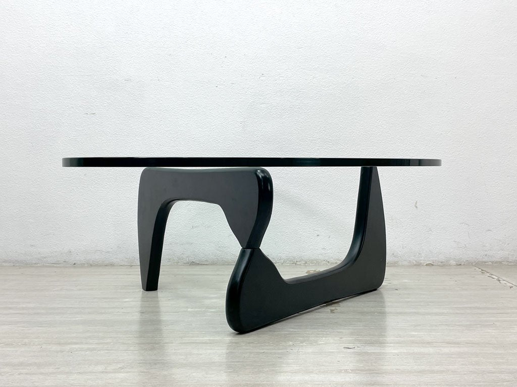 イサムノグチ Isamu Noguchi コーヒーテーブル Coffee Table ガラス天板厚20mm リプロダクト品 デザイナーズ家具 名作  ●