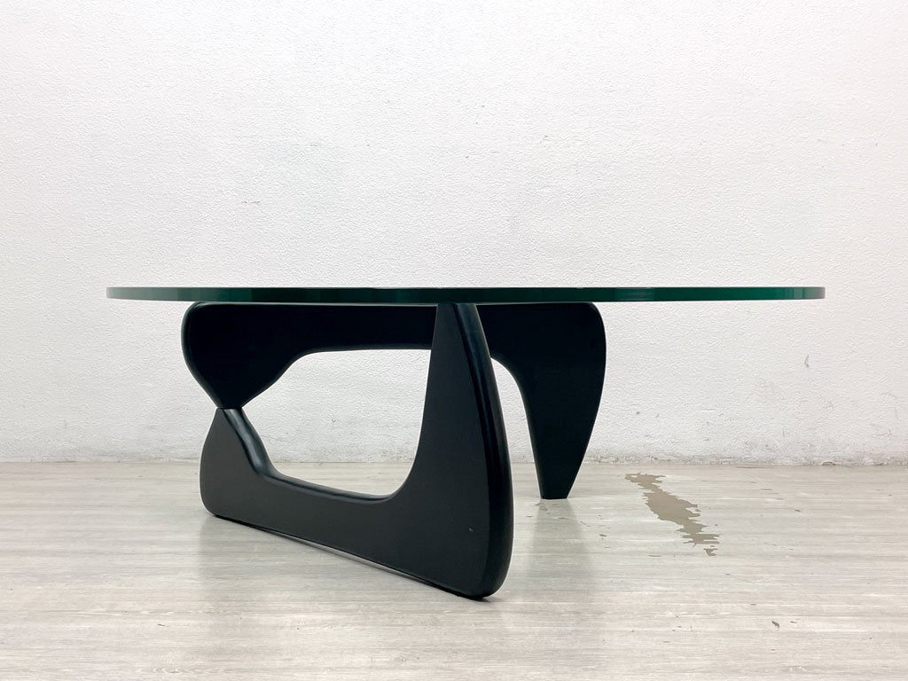 イサムノグチ Isamu Noguchi コーヒーテーブル Coffee Table ガラス天板厚20mm リプロダクト品 デザイナーズ家具 名作  ●