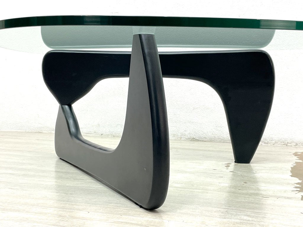 イサムノグチ Isamu Noguchi コーヒーテーブル Coffee Table ガラス天板厚20mm リプロダクト品 デザイナーズ家具 名作  ●