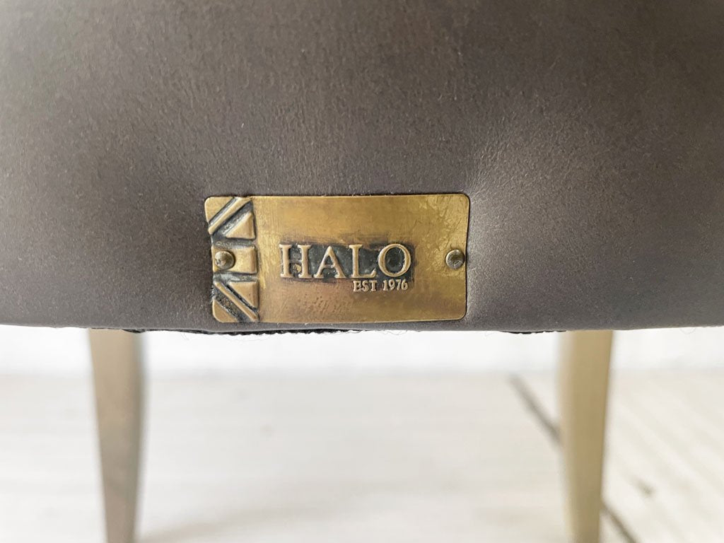 ハロ HALO チェスターチェア CHESTER CHAIR デストロイド ブラック dstroyed black 本革 レザー ダイニングチェア 展示美品 ★