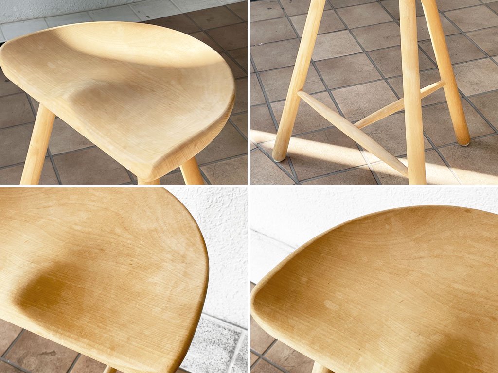 ワーナー Werner シューメーカーチェア Shoemaker Chair NO.69 スツール ビーチ材 ラーズ・ワーナー デンマーク 北欧家具 ◇