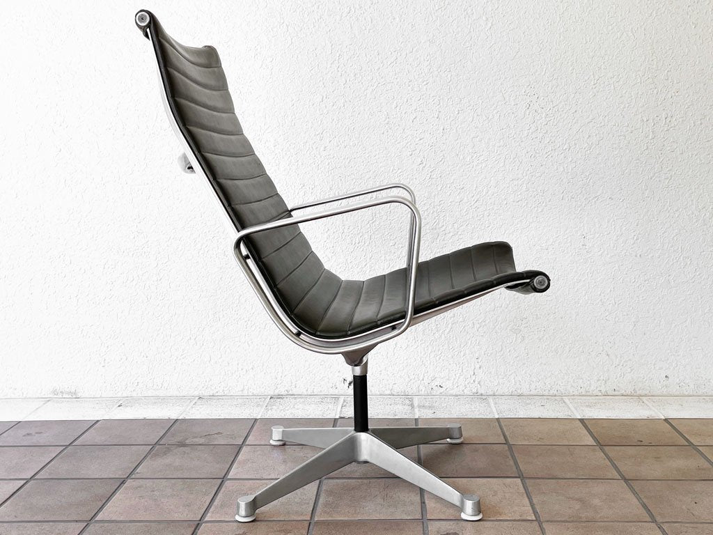 ハーマンミラー Herman Miller アルミナムグループ マネージメントチェア ハイバック ビンテージ 旧4本脚 合成皮革 C&Rイームズ ミッドセンチュリー ビンテージ ◇