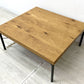 トラックファニチャー TRUCK FURNITURE オークアイアンレッグ ローテーブル OAK IRON-LEG LOW TABLE センターテーブル H39cm オーク無垢材 鉄脚 ●