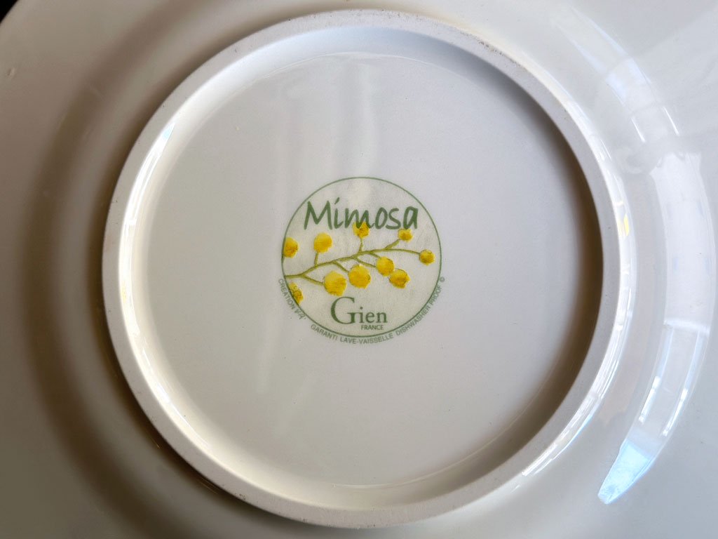 ジアン GIEN ミモザ Mimosa プレート 22cm フランス B ■