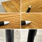 モモナチュラル MOMO Natural ベント VENT ダイニングテーブル ISO STEEL LEG オーク無垢材 天板サイズW110×D75cm ●