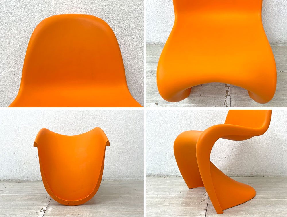 ヴィトラ vitra パントンチェア ジュニア Panton Chair Junior オレンジ ヴェルナー・パントン Verner Panton スタッキング キッズ チェア ミニ 廃番色 ●