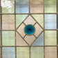 ヨーロピアンアンティーク European antique ステンドグラス 窓 ウォールデコレーション 86.5×72.5cm 建具 イギリス フランス  ●