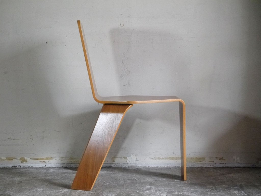 イデー IDEE スタッキングチェア Stacking Chair ウォールナット プライウッド 藤城成貴 デザイン Ｂ■