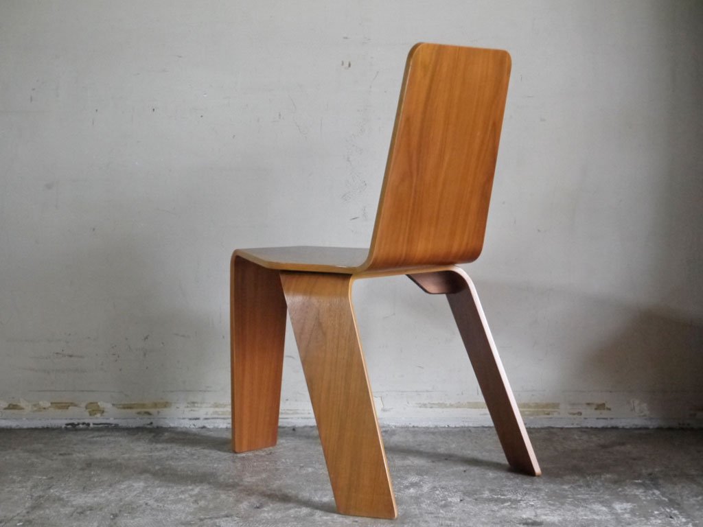 イデー IDEE スタッキングチェア Stacking Chair ウォールナット プライウッド 藤城成貴 デザイン Ｂ■