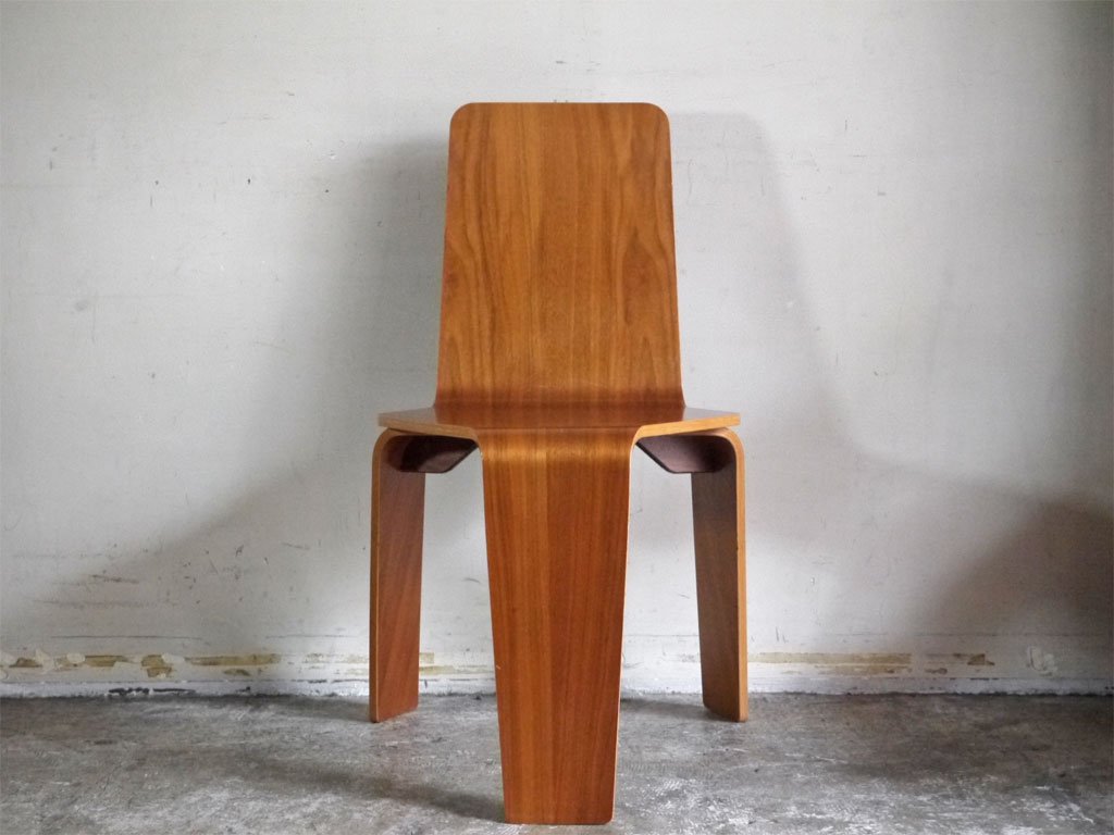 イデー IDEE スタッキングチェア Stacking Chair ウォールナット プライウッド 藤城成貴 デザイン A ■