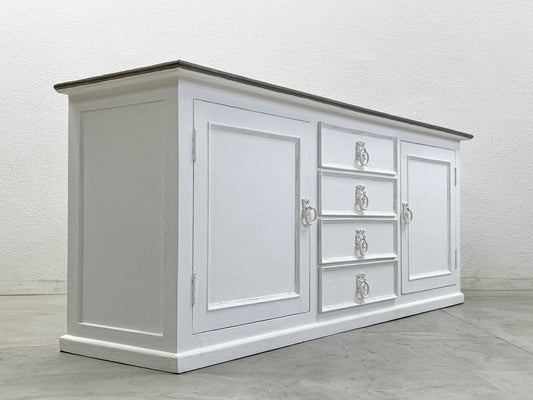 ブランディボワール Blanc d'Ivoire サイドボード JOE アンティークホワイト Sideboard Joe anteique white 定価\264,000- サラグレース取扱 〓