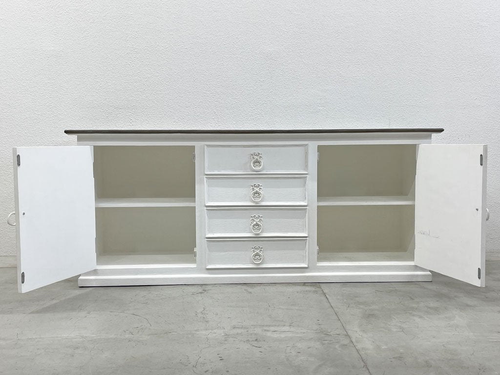 ブランディボワール Blanc d'Ivoire サイドボード JOE アンティークホワイト Sideboard Joe anteique white 定価\264,000- サラグレース取扱 〓