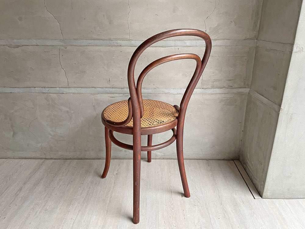 トーネット THONET ベントウッドチェア No.14 オーストリア製 ビーチ材 ラタンシート ビンテージ アンティーク ♪