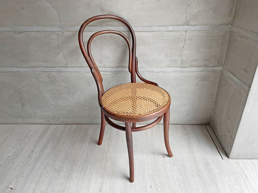 トーネット THONET ベントウッドチェア No.14 オーストリア製 ビーチ材 ラタンシート ビンテージ アンティーク ♪