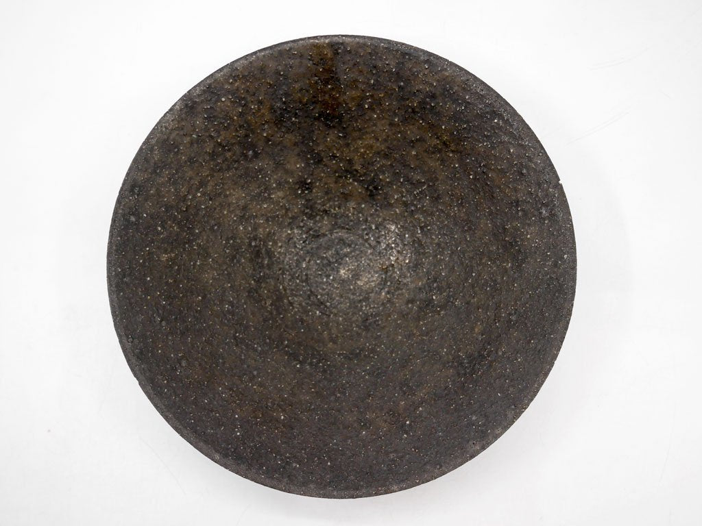 遠藤岳 Takashi Endo ボウル Bowl Black Φ17cm 陶器 現代作家 ●