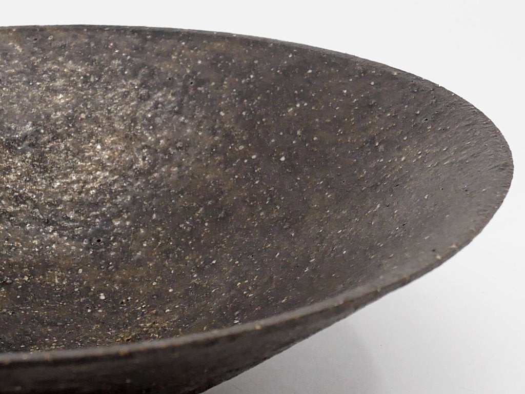 遠藤岳 Takashi Endo ボウル Bowl Black Φ17cm 陶器 現代作家 ●