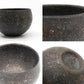 遠藤岳 Takashi Endo ラウンド カップ ボウル Round cup Φ7.5cm White & Black & New Black 3点セット 陶器 現代作家 ●