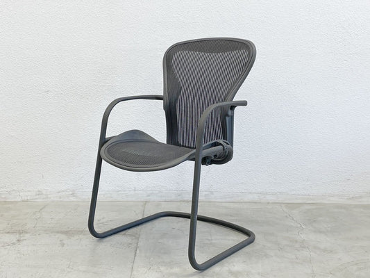 ハーマンミラー Herman Miller アーロン サイドチェア Aeron Side Chair クラシックカーボン カンチレバー 廃盤 \100,440- A 〓