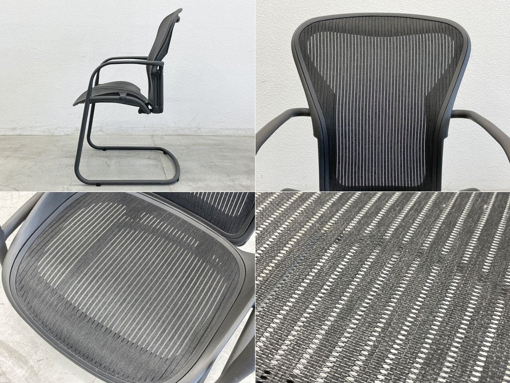 ハーマンミラー Herman Miller アーロン サイドチェア Aeron Side Chair クラシックカーボン カンチレバー 廃盤 \100,440- B 〓