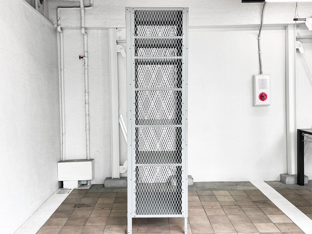 リオン LYON メッシュロッカー MESH LOCKER スチール グレー W61 パシフィックファニチャー P.F.S取扱 インダストリアル USA製 定価￥176,000- ◇